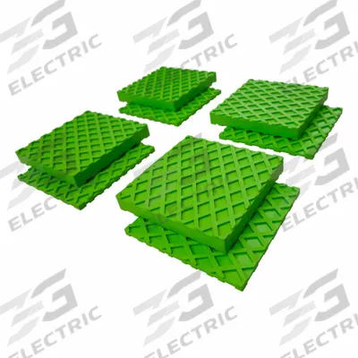 APPROVED VENDOR Vibration Isolator Pad: EPDM, Diamond Pad Top, 4 in Lg, 4 in Wd, 49/64 in Ht - Vibration-Isolating Pads & Sheets