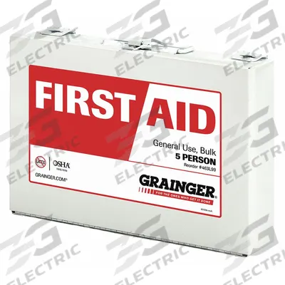 FIRST AID ONLY First Aid Kit and Housing: Industrial, 5 People Served, 32 Components - General Purpose First Aid Kits