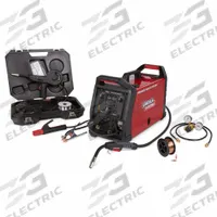 LINCOLN ELECTRIC Multiprocess Welder: Power MIG 215 MPi, DC, MIG/Stick/Aluminum Pack (MPN K4877-1). Key specifications — Maximum Amperage (Stick): 175 A; Maximum Amperage (TIG): 175 A; Input Voltage (Nominal) (Merch - Table Column, Filters): 120V.