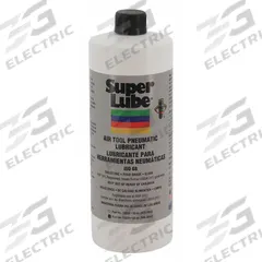 SUPER LUBE Air Tool Oil: Synthetic, -40°F Min. Op Temp., 650°F Max. Op Temp., NSF H1, Food Grade (MPN 12032). Key specifications — attr1321222: Synthetic; attr1321226: 80W; attr1321227: 161; attr1321244: SUPER LUBE; attr1321245: Bottle.