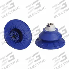 SCHMALZ Vacuum Pad Assembly: Bellows, 1.5 Folds, G1/4 in, 89 mm Pad Dia, NBR, Blue, 60 A, SAB (MPN 10.01.06.00850). Key specifications — attr1019101: 10.01.06.00850; attr1019103: SCHMALZ; attr1019107: 60 A.