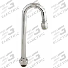 T&S BRASS Spout: Spout, Gooseneck, Swivel Spout, Brass, Chrome, 26.3 gpm Flow Rate, Laminar, Nozzle (MPN 132X). Key specifications — Includes: Nozzle; Product Type: Spout; Spout Style: Swivel; Body Material: Brass; Brand: T&S BRASS.