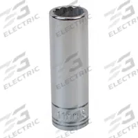 SK PROFESSIONAL TOOLS Socket: Metric, 1/4 in Drive Size, 11 mm Socket Size, 12-Point, Deep, Chrome (MPN 44710). Key specifications — attr1204417: SK PROFESSIONAL TOOLS; attr1204392: Chrome.