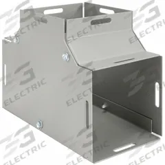 WIEGMANN Wireway Tee: 4 in Wd, 4 in Ht, 16 ga Gauge, 1, Screw-On Cover, Steel, Powder Coated (MPN T0404). Key specifications — Brand: WIEGMANN; Cover Location: Top or Bottom; Finish: Powder Coated; Overall Length: 9 in; Cover Locking Style: Screw Clamps; Cover Type: Hinged/Screw-On; With/Without Knockouts - Broad: No; Cover Type - Broad: Screw-On Cover.