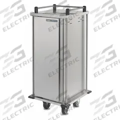 CARLISLE DINEX Food Tray Cart: 6 Trays, 1 Doors, Stainless Steel, 45 1/8 in Overall Ht, DXPTQ1T1D6. Key specifications — Manufacturer Part Number: DXPTQ1T1D6; Brand: CARLISLE DINEX; Caster Configuration: (2) Swivel; Color: Silver; Material: Stainless Steel; Product Type: Food Tray Cart; NSF Certified: Yes.