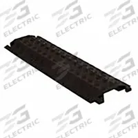 Cable Protector: 1 Channels, 1 in Max Cable Dia, 10 7/8 in Wd, 1 1/2 in Ht, 38 1/2 in Lg (MPN FL1X4-B). Key specifications — Brand: FASTLANE; Color: Black; Connection Style: L-Shaped; Material: Polyurethane.