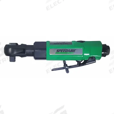 SPEEDAIRE Ratchet: Heavy Duty, Square, 3/8 in Drive Size, 275 RPM - Heavy Duty Air-Powered Ratchets