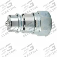 PARKER Nipple: 3/8 in Coupling Size, Steel, 6 g/min Max. Flow Rate, 3/8-18 Thread Size, Female NPTF (MPN 6602-6-6). Key specifications — Body Material: Steel; Thread Size: 3/8-18; Brand: PARKER.