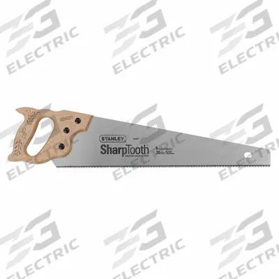 STANLEY Hand Saw: 20 in Blade Lg, Steel, 25 in Overall Lg, 8 - Carpenter's Saws