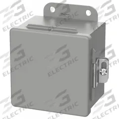 HOFFMAN Enclosure: Steel, 4 in x 4 in x 4 in, NEMA 12/13, Solid Cover, Hinged (MPN A4044CH). Key specifications — Brand: HOFFMAN; Closure Method: Clamps; Knockouts: Not Included.
