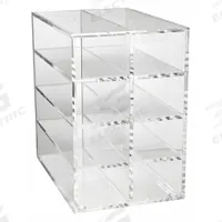 Microtube Rack: 9 3/8 in Overall Wd, 9 1/4 in Overall Ht, 6 1/4 in Overall Lg, Acrylic, Clear (MPN HS23263A). Key specifications — Material: Acrylic; Mounting Location: Benchtop; Color: Clear; Product Type: Storage Rack; Total Holding Capacity: 8 x 80 Wells; Brand: HEATHROW SCIENTIFIC.