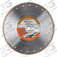 HUSQVARNA Diamond Saw Blade: 14 in Blade Dia., Wet/Dry, For Power Cutter, Good, Segmented, 10 PK (MPN 579815703). Key specifications — attr1097734: Wet/Dry; attr1097738: Power Cutter; attr1097751: HUSQVARNA.