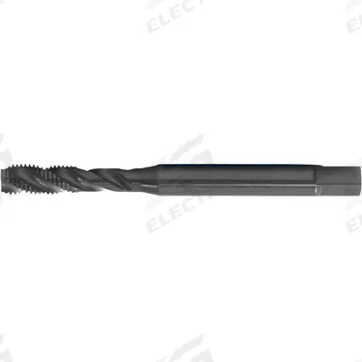 CLEVELAND Spiral Flute Tap: #8-32 UNC, 2B, 3 Flute, Semi-Bottoming Chamfer - Spiral-Flute Taps for Steel & Stainless Steel