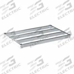 NEW AGE INDUSTRIAL Shelf: 36 in x 24 in, Ventilated Shelf, 1,100 lb Shelf Capacity, 13 ga, Silver (MPN C2436HD). Key specifications — Color: Silver; Brand: NEW AGE INDUSTRIAL.