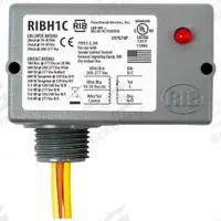 RIB Enclosed Pre-Wired Relay: 10 A Rating, SPDT, 0.50 in NPT (MPN RIBH1C). Key specifications — Nipple Size: 0.50 in NPT; Brand: RIB.