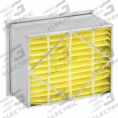 GRAINGER Rigid Cell Air Filter: 20 in x 24 in x 12 in, Synthetic, Single Header, MERV 14 (MPN 4YVC7). Key specifications — Brand: GRAINGER; Gasket Location: None; Frame or Header Material: Galvanized Steel; Media Material: Synthetic.