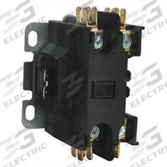 DAYTON Definite Purpose Magnetic Contactor: 1 + N Poles, 120V AC, 25 A, Non-Reversing (MPN 6GNZ0). Key specifications — Brand: DAYTON; Coil Voltage: 120V AC; Contactor Style: HVACR Definite Purpose Contactor; Mounting Style: Through Panel; Terminal Connection Type: Screw Terminals; Maximum Voltage Rating: 600V AC; Phase: Single; Main Pole Contact Form: 1NO.