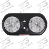 CODE 3 Warning Lamp: LED, Red, 11 in Overall Lg, 5 3/8 in Overall Ht, 1 in Overall Wd, 12 to 24V (MPN VFP36CRR). Key specifications — Electrical Connection: Pigtail; Brand: CODE 3; Lighting Technology: LED; Mount Type: Bracket; Number of Flash Patterns: 26; Operating Voltage: 12 to 24V.