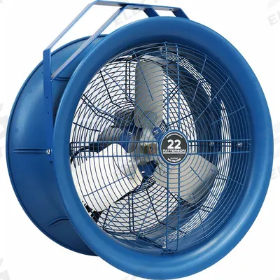 PATTERSON Mounted Fan: 22 in Blade Dia, 277V AC, 1/2 hp Motor HP, Ceiling Mount - High-Velocity Industrial Wall-Mount Fans