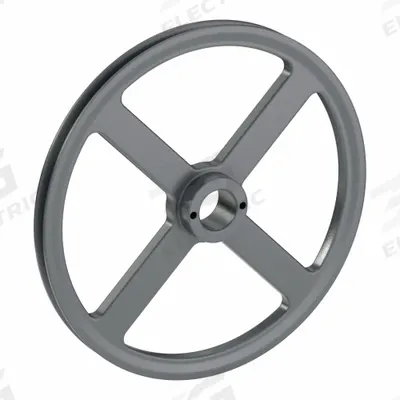 APPROVED VENDOR V-Belt Pulley: AK124, 1 Groove, 12.25 in OD, Bushed Bore - Bushed-Bore Cast-Iron V-Belt Pulleys