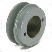 APPROVED VENDOR V-Belt Pulley: BK30, 1 Groove, 3.15 in OD, Bushed Bore, H/QT, Cast Iron. Key specifications — Pulley Industry Number: BK30; Pitch Diameter: 2.8 in (5L, B); For Belt Section (broad, with similar types): 5L, B, or BX.