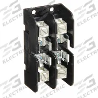 MERSEN Fuse Block: Open Block Design, 2 Pole, 300 V AC, Box Lug, Non-Indicating (MPN 30607T). Key specifications — Brand: MERSEN.