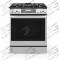 MIDEA Range: Stainless Steel, Natural Gas, 5 Burners, ADA Compliant, Self Cleaning (MPN MGS30S2AST). Key specifications — ADA Compliant: Yes; Power Source: Natural Gas; Self Cleaning: Yes; Brand: MIDEA.