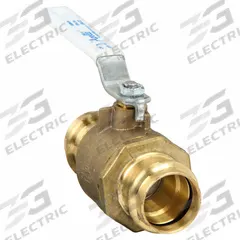 APOLLO Manual Two-Way Ball Valve: 1 in, Brass, Straight, Press x Press, 300 psi Max. Pressure (CWP) (MPN 77VLF14501). Key specifications — Brand: APOLLO; Handle: Lever.