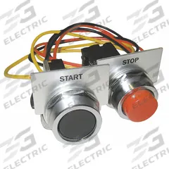 SIEMENS Push Button Kit: Start/Stop, Push Button, Black/Red (MPN 49SAP05). Key specifications — Brand: SIEMENS; Includes: Wires.