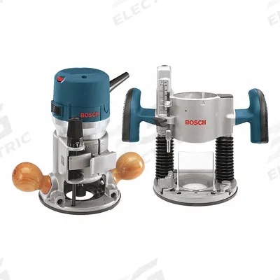 BOSCH Router: Mid-Size, Fixed and Plunge Base, 2.25 hp, Variable Speed, 25,000 RPM - Mid-Size Corded Routers