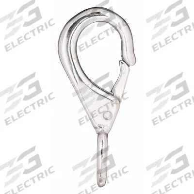 LUCKY LINE PRODUCTS Spring Snap: 1 Snaps, Solid Gate, Zinc - Eyelet Spring Snaps