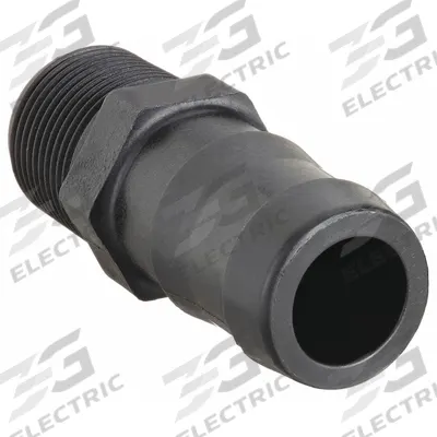 BANJO Barbed Hose Fitting: For 3/4 in Hose I.D., Hose Barb x NPT, 3/4 in x 1/2 in Fitting Size - Polypropylene Multipurpose (Air, Water, Chemical) Rigid Barbed Hose Fittings