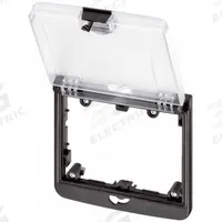 MURRELEKTRONIK Plug Housing: 2-Way Mounting Frame, Black Nylon Housing, IP65, -30°C to 70°C (MPN 4000-68522-0000001). Key specifications — Brand: MURRELEKTRONIK; IP Rating: IP65; Product Type: Frame with Cover; Color: Black; Material: Nylon; Compatible Inserts: Modlink MSDD Panel Interface Inserts; Housing Type: 2-Way Mounting Frame.