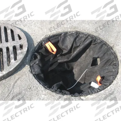 ENPAC Catch Basin Insert: Debris/Oil/Sediment/Trash, 29 in dia x 21 in H - Adjustable-Frame Insert Street Drain Filters