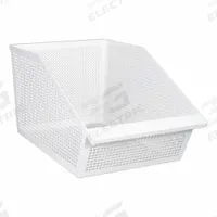 DIAMOND STORAGE SOLUTIONS Storage Basket: 14 in, Steel, White (MPN DVS-13-11-23-R). Key specifications — Manufacturer Part Number: DVS-13-11-23-R; Brand: DIAMOND STORAGE SOLUTIONS; Finish: Powder Coated; Material: Steel; Color: White.