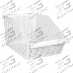 DIAMOND STORAGE SOLUTIONS Storage Basket: 14 in, Steel, White (MPN DVS-13-11-23-R). Key specifications — Manufacturer Part Number: DVS-13-11-23-R; Brand: DIAMOND STORAGE SOLUTIONS; Finish: Powder Coated; Material: Steel; Color: White.
