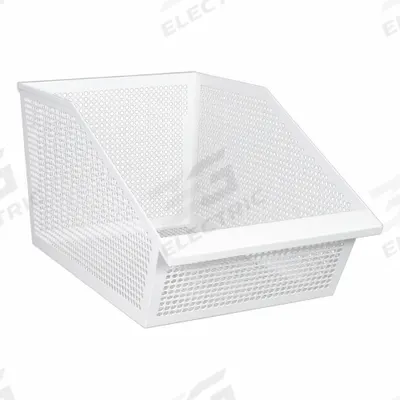 DIAMOND STORAGE SOLUTIONS Storage Basket: 14 in, Steel - Ventilated Steel Bins