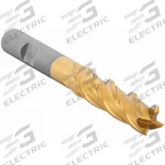 CLEVELAND Square End Mill: Cobalt, TiN Coated, 4 Flute, 13/32" Mill Dia, 1-3/4" LOC, 3-3/4" OAL (MPN C32660)
