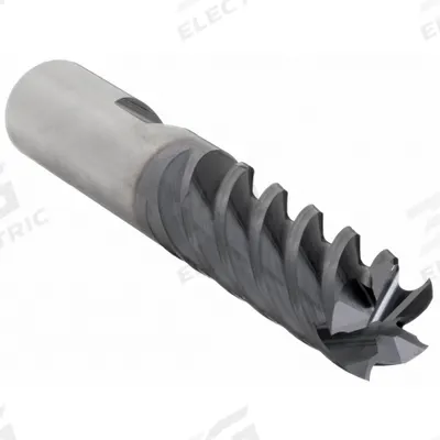 CLEVELAND Square End Mill: Carbide, TiAlN Coated, 5 Flute, 1/2" Mill Dia, 2" LOC - Carbide Square End Mills for Hardened Materials