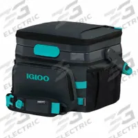 IGLOO Soft Sided Cooler: Duffle Bag Bag, Gray, 14.5 qt Capacity, 18 Cans, 14 1/2 in Overall Lg (MPN 00064361). Key specifications — Brand: IGLOO; Color: Gray.