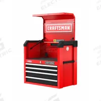 CRAFTSMAN Top Chest: 4 Drawers, Light Duty, 26 in Overall Wd, 16 in Overall Dp, 24 1/2 in Overall Ht (MPN CMST32642RB). Key specifications — Brand: CRAFTSMAN; Power Outlets Included: (2) USB.