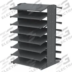 AKRO-MILS Pick Rack: 36 in x 36 in x 60 in, 2 Sided, 0 Bins, 16 Shelves (MPN APRD18). Key specifications — Includes Bins: No; Frame Color: Gray; Frame Material: Steel; Brand: AKRO-MILS.