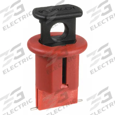 BRADY Style Miniature Breaker Lockout: Pin-Out, For 120/277V AC Volt - Pin-Out Circuit Breaker Lockouts