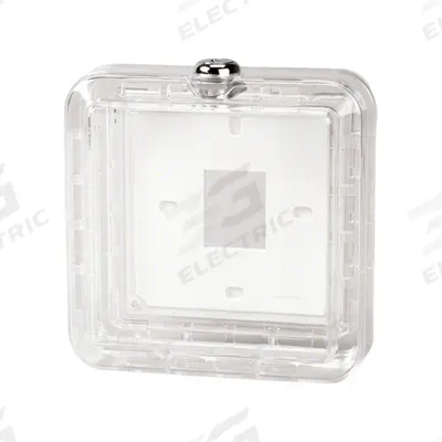 APPROVED VENDOR Universal Thermostat Guard: Snap-On, Clear, Ring Base/Solid Base - Plastic Thermostat Guards with Lock & Key