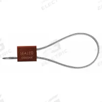TYDENBROOKS Cable Seals: Red, Aluminum, 12 in Cable Lg, 9/64 in Cable Dia, Random, 200 PK (MPN 1061005). Key specifications — Brand: TYDENBROOKS; Marking Color: White; Marking Included: Numbers; Marking Message: Sealed; Marking Numbering: Random.