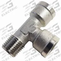 LEGRIS Metal Pipe Tee: Tee, 3/4 in x 3/4 in x 3/4 in, Nickel-Plated Brass, 870 psi, 2 55/64 in Lg (MPN 0917 00 27). Key specifications — Brand: LEGRIS; Maximum Operating Pressure: 870 psi.