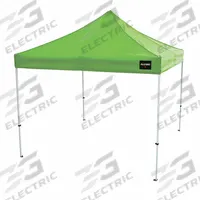 ALLEGRO Utility Canopy Shelter: 10 ft x 10 ft x 6 ft, High-Visibility Green, Polyester, Steel Frame (MPN 9403-10). Key specifications — Color: High-Visibility Green; Material: Polyester; Includes: Stakes; Features: UV Treated; Frame Material: Steel; Brand: ALLEGRO.