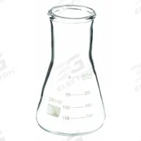 APPROVED VENDOR Erlenmeyer Flask: 250 mL, Colorless, Conical, 140 mm Overall Ht (MPN 5YHN3). Key specifications — Shape: Conical; Body Color: Colorless; Brand: APPROVED VENDOR.