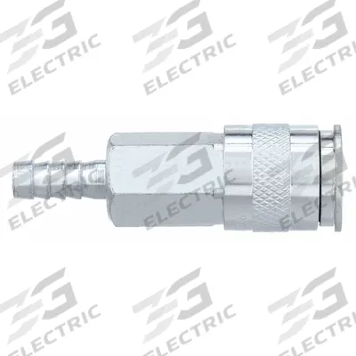 SPEEDAIRE Quick Connect Hose Coupling: 1/4 in Body Size, 1/4 in Hose Fitting Size - Universal Interchange Brass/Steel Quick-Connect Air Coupling Bodies