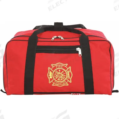 R&B FABRICATIONS Duffel Bag: Nylon, Red, 5,200 cu in Interior Volume, 24 in Lg, 13 in Wd - Medic & Trauma Duffle Bags